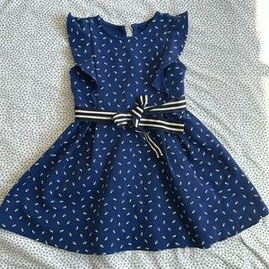 Polo Ralph Lauren Navy Printed Cotton Dress Toddler size 5T